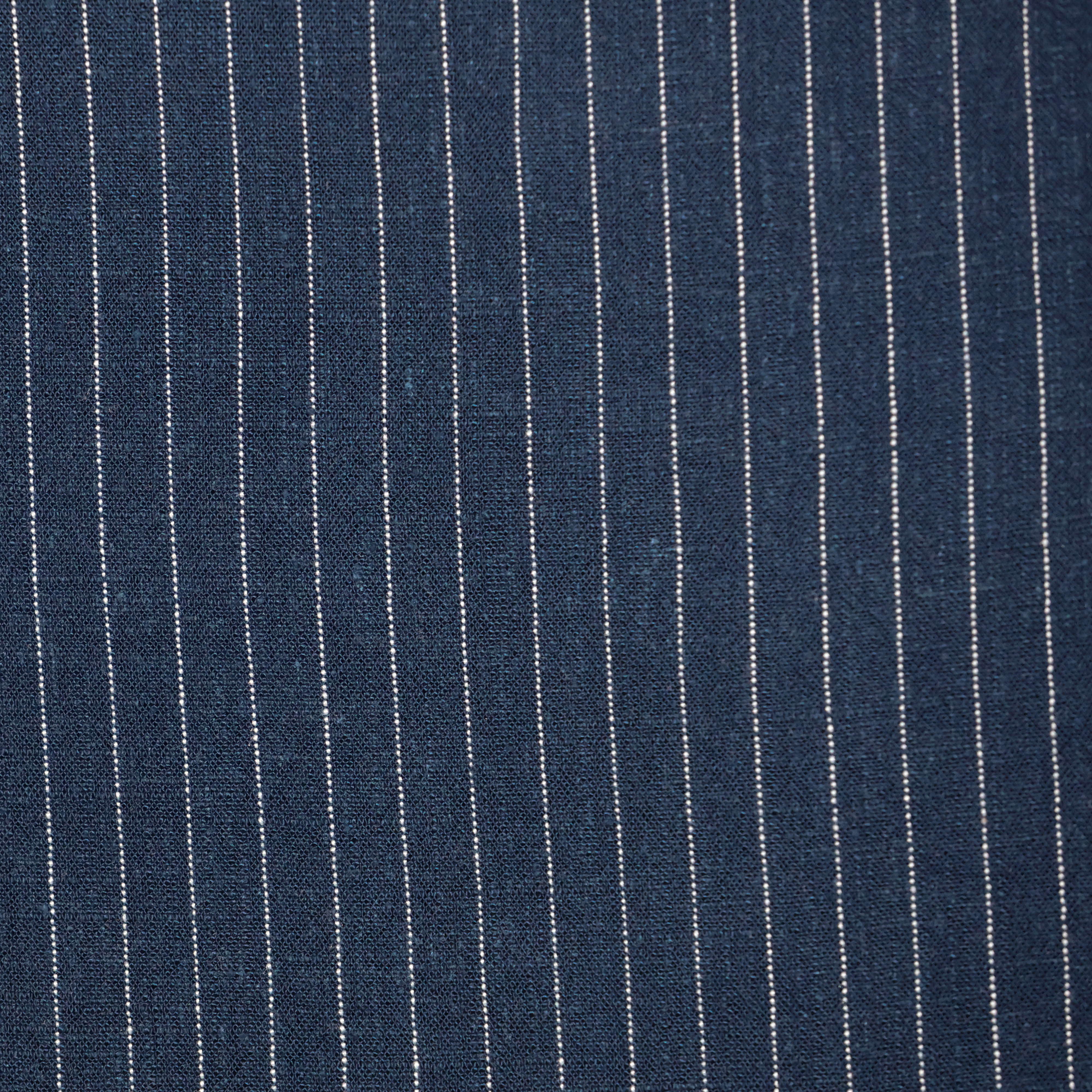 Viscose linnen blauw met streep